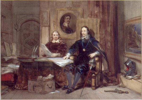 Karl I og hans sekretær af George Cattermole