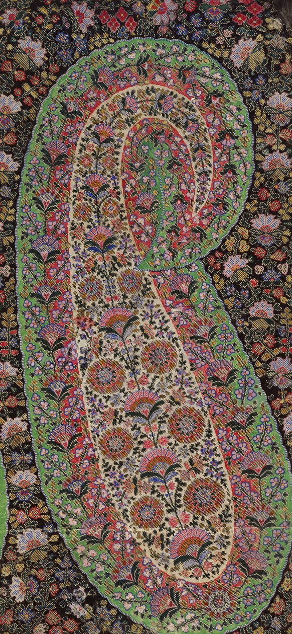 Stofdesign til Paisley sjaler, ca. 1871 af George Charles Haite