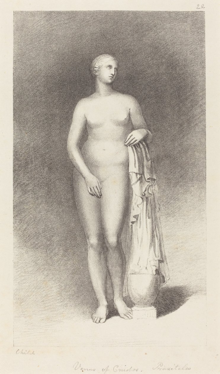 Venus fra Cnidos, af Praxiteles af George Childs after John Flaxman
