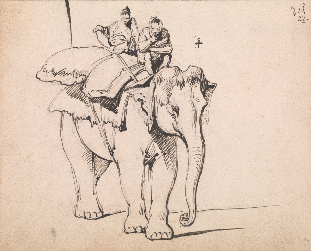 En elefant af George Chinnery