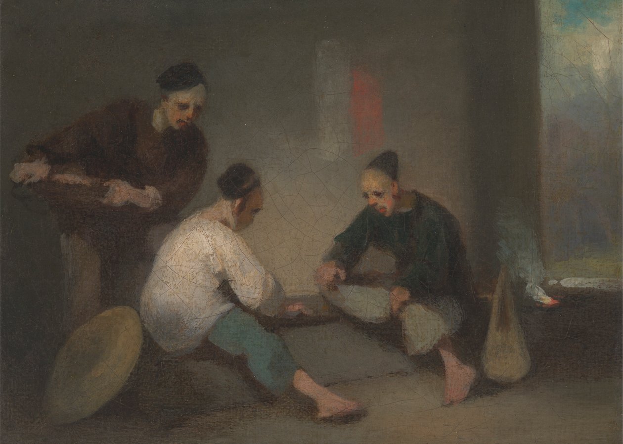 Kinesiske spillere af George Chinnery
