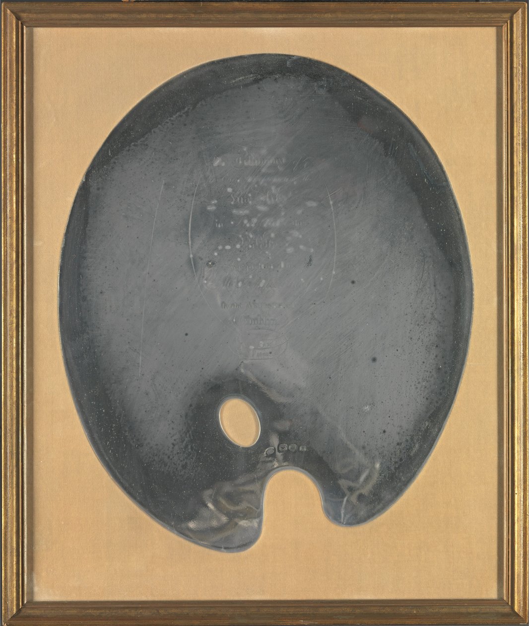 George III Irisches Silber: George Chinnery Palette, präsentiert dem Künstler von den Künstlern von Dublin, 27. Juli 1801 af George Chinnery