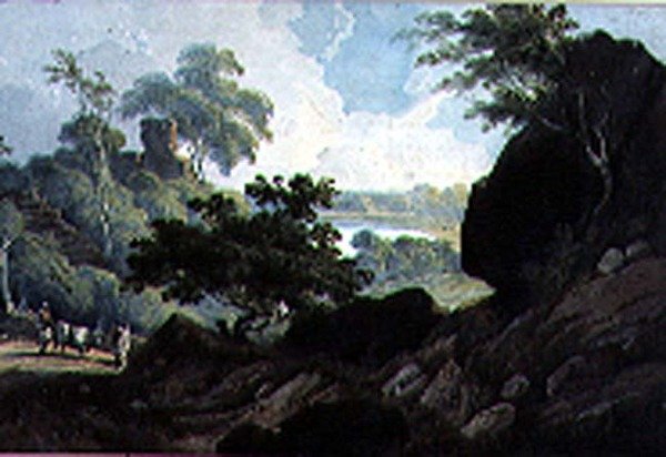 I nærheden af Midnapore, Bengal af George Chinnery