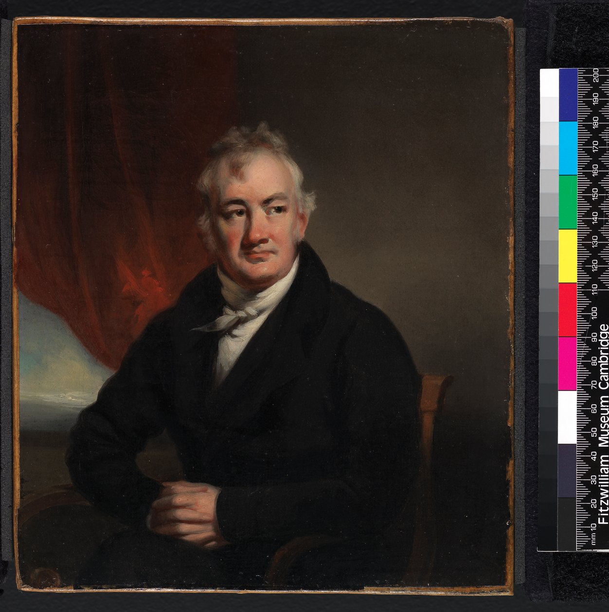 Portræt af John Reeves, 1774-1856, før 1852 af George Chinnery