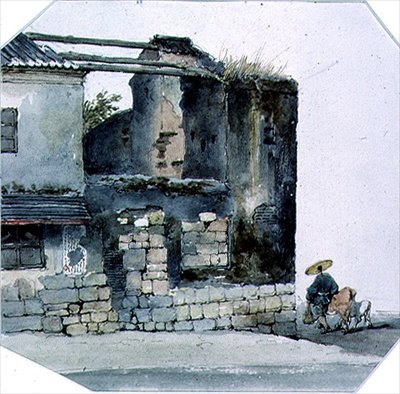 Scene i Macao af George Chinnery