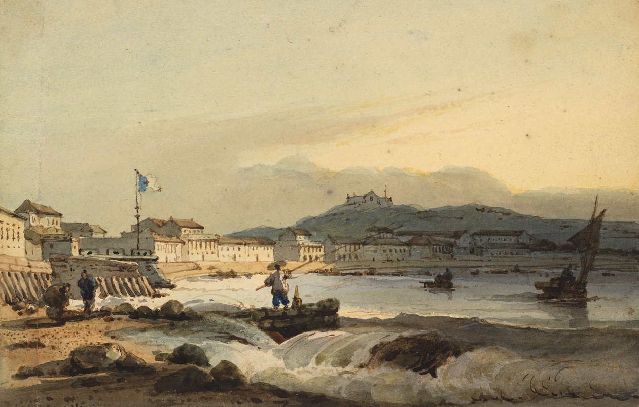 Praia Grande, Macao, fra syd, med St Peter