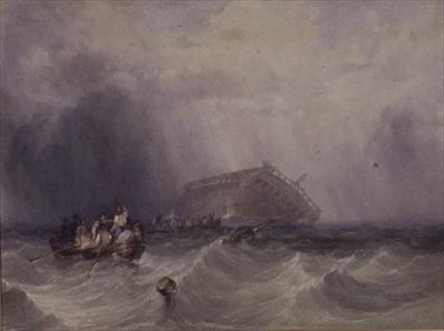 Vraget af "Circassian" af George Clarkson Stanfield