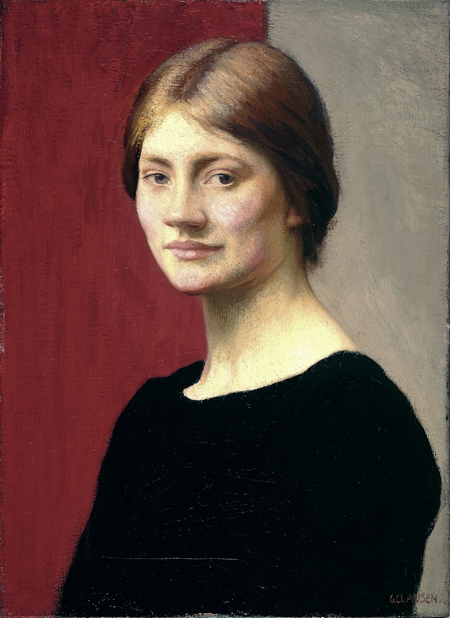 En pige i sort af George Clausen