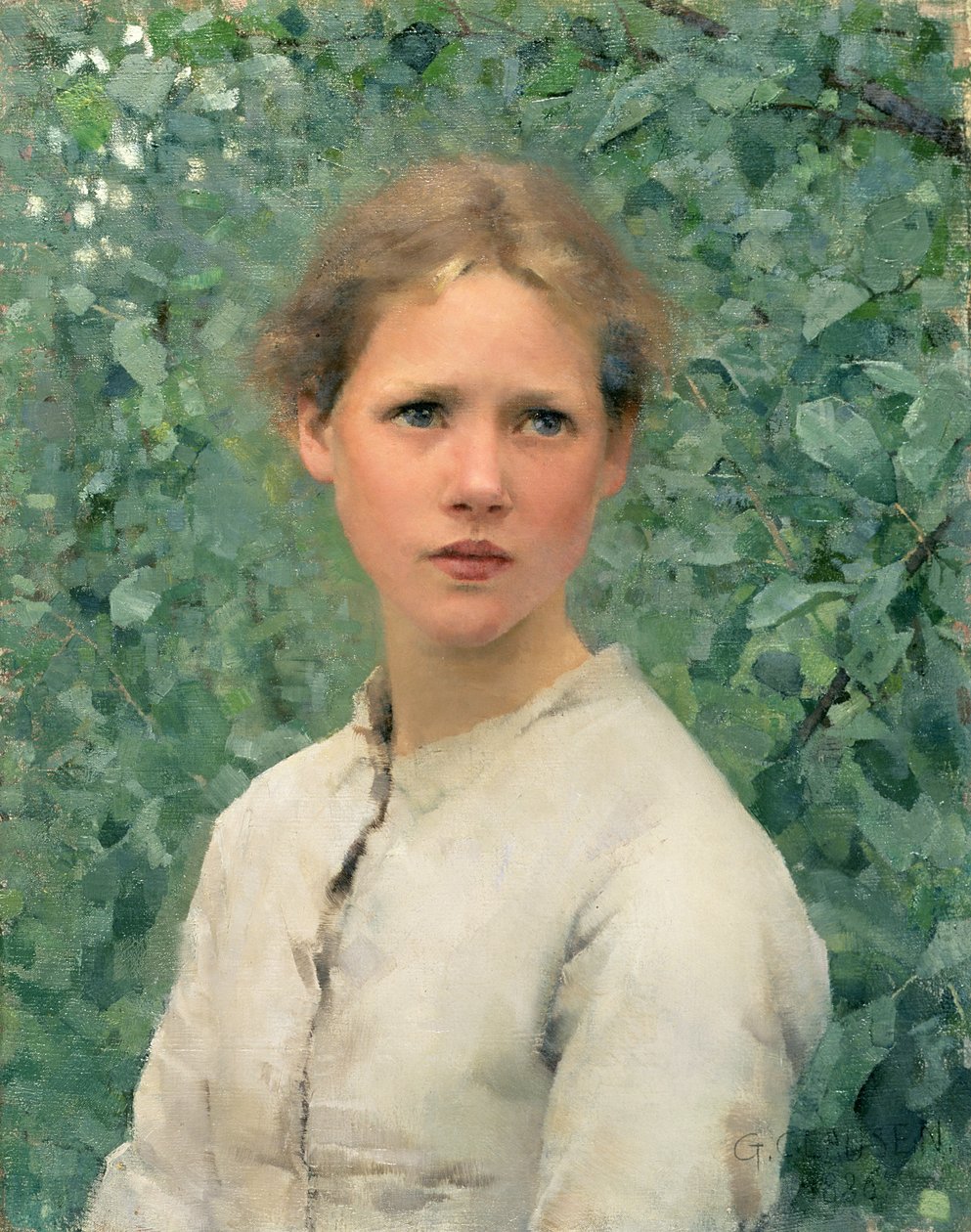 Et Pigehoved af George Clausen