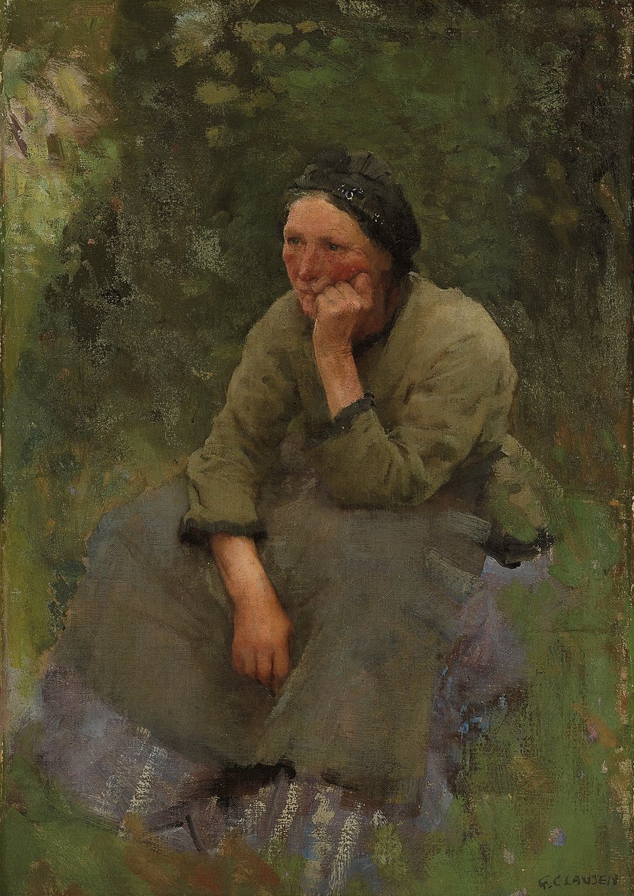 Et øjebliks hvile af George Clausen