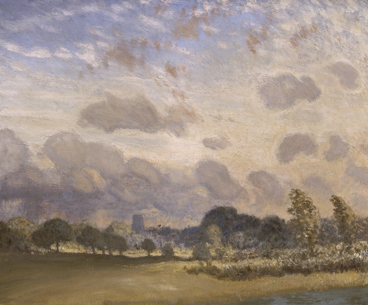 Clavering Church (olie på lærred) af George Clausen