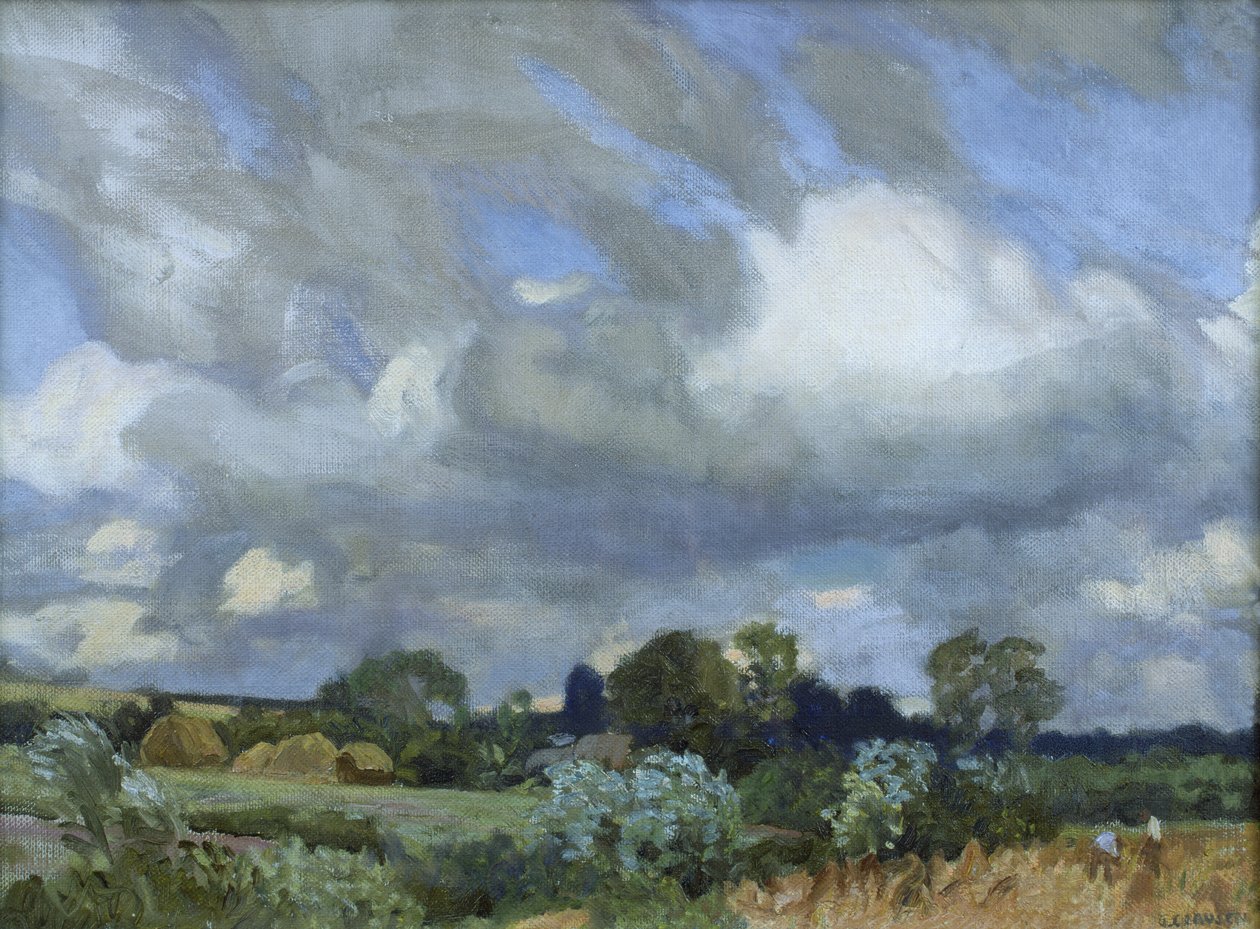 Høslæt af George Clausen