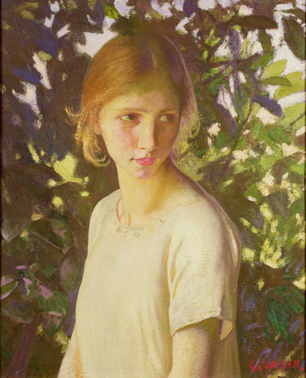 Lille Kitty af George Clausen