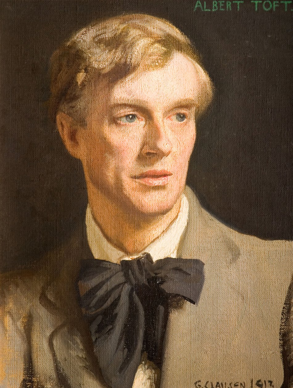 Portræt af Albert Toft 1862-1949, 1913. af George Clausen