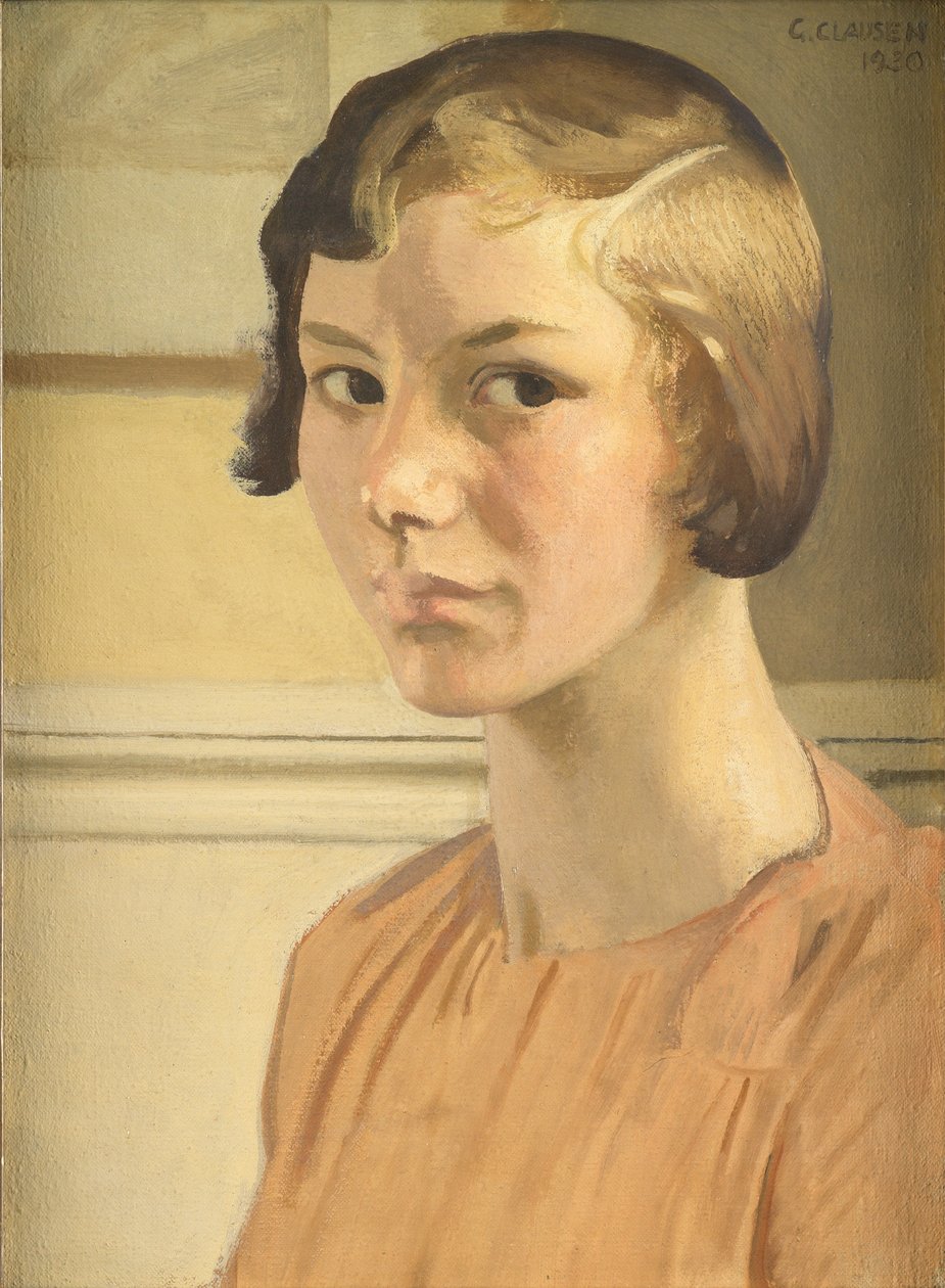 Portræt af Elizabeth Clausen af George Clausen