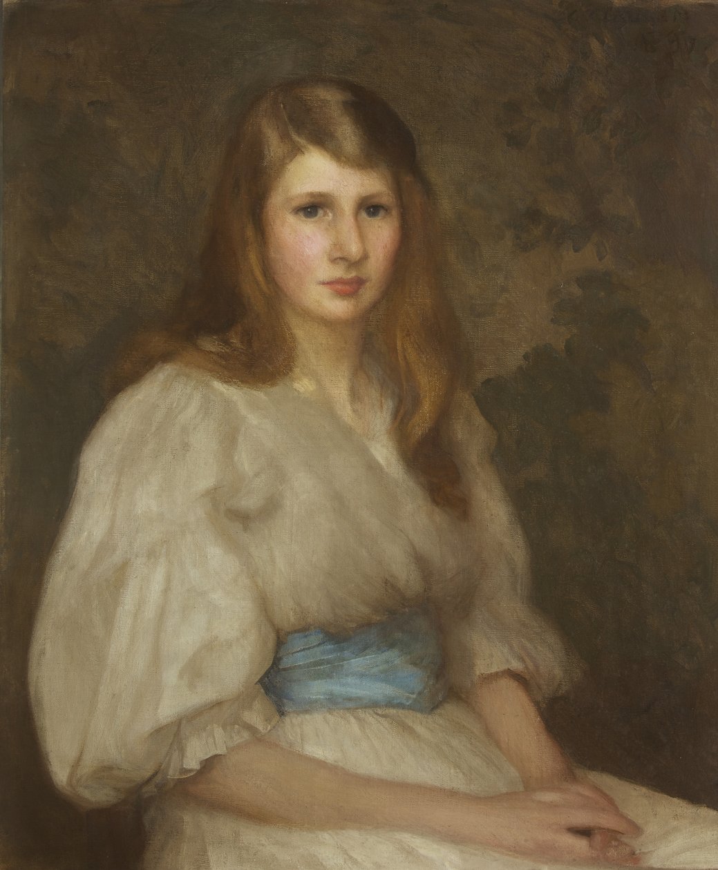 Portræt af Margaret Hilton Smith, 15 år af George Clausen