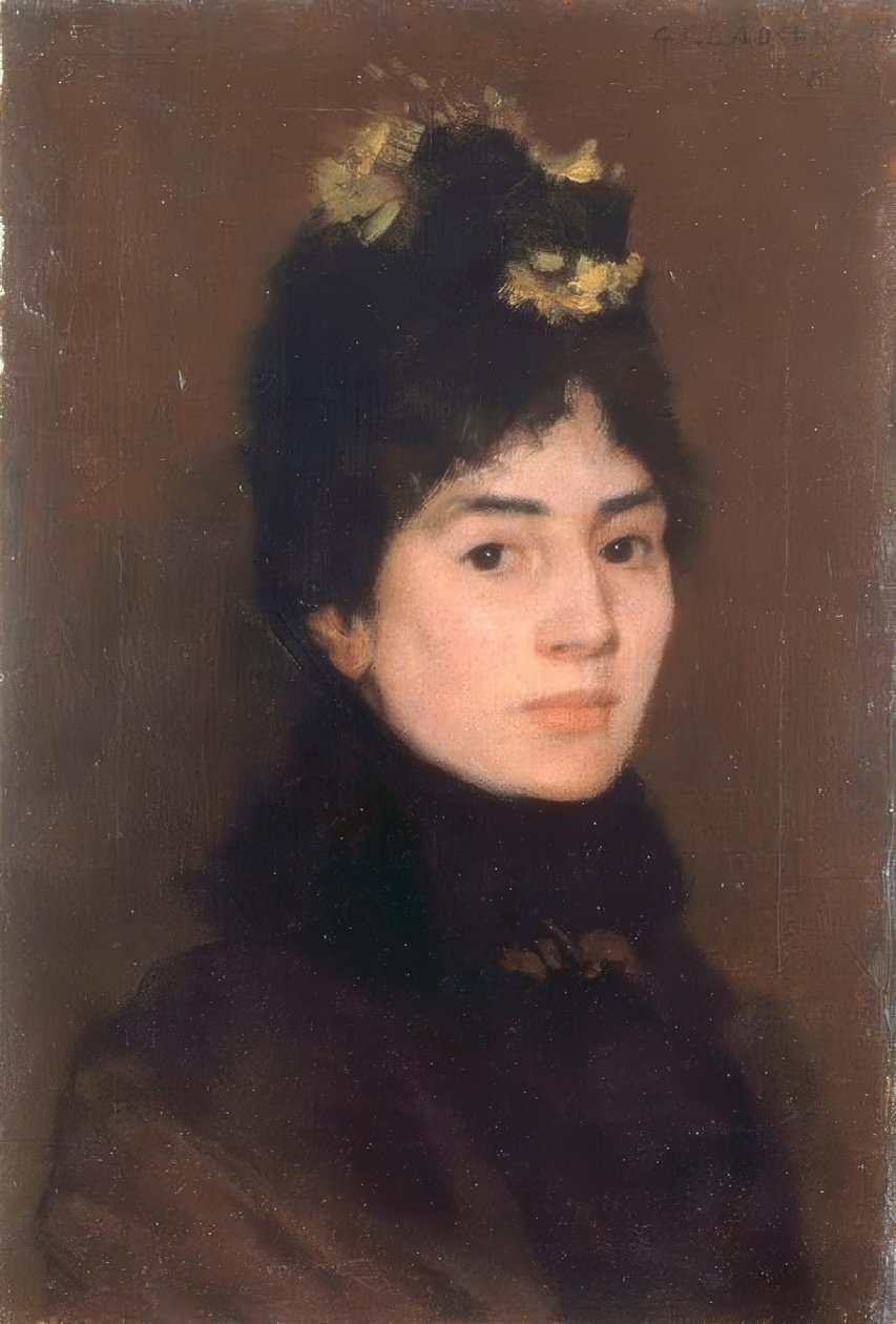 Portræt af Mrs. Mark Fisher af George Clausen