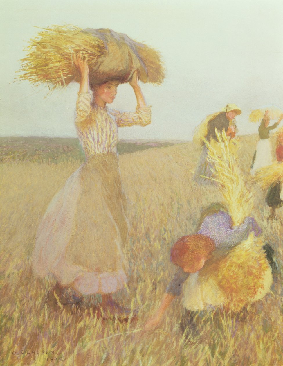 The Gleaners af George Clausen