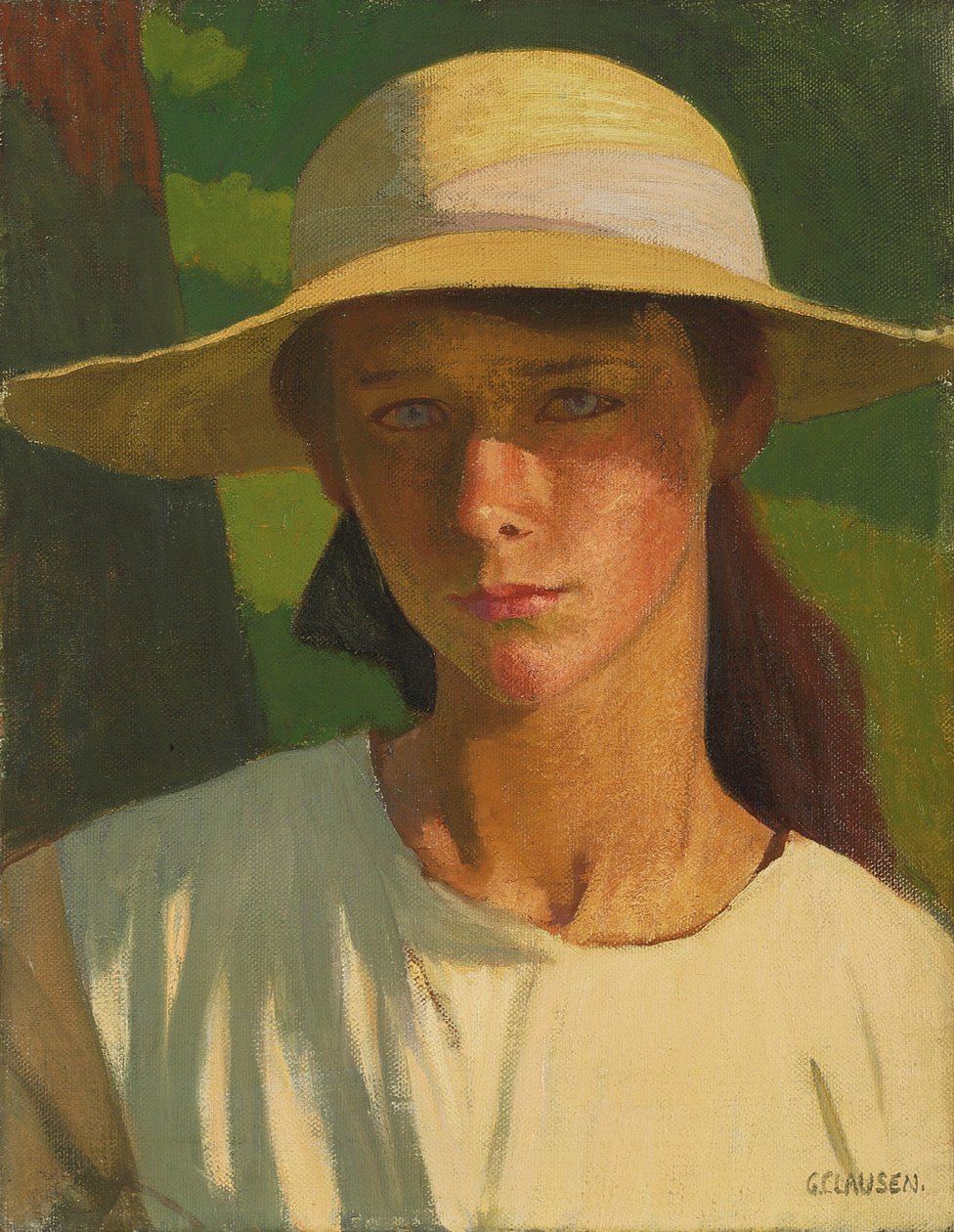 The Nut Brown Maid (olie på lærred) af George Clausen