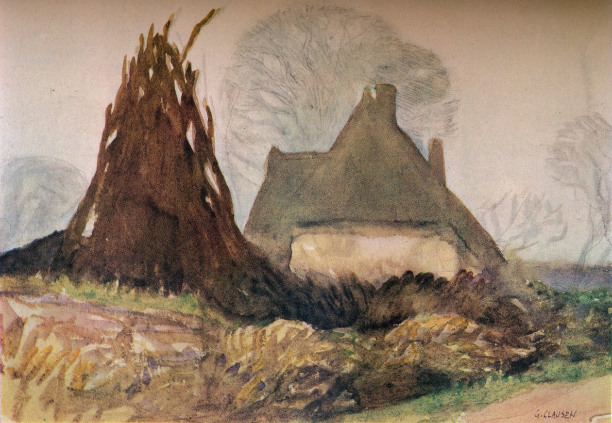 Woodmans Cottage, c20. århundrede 1931 af George Clausen