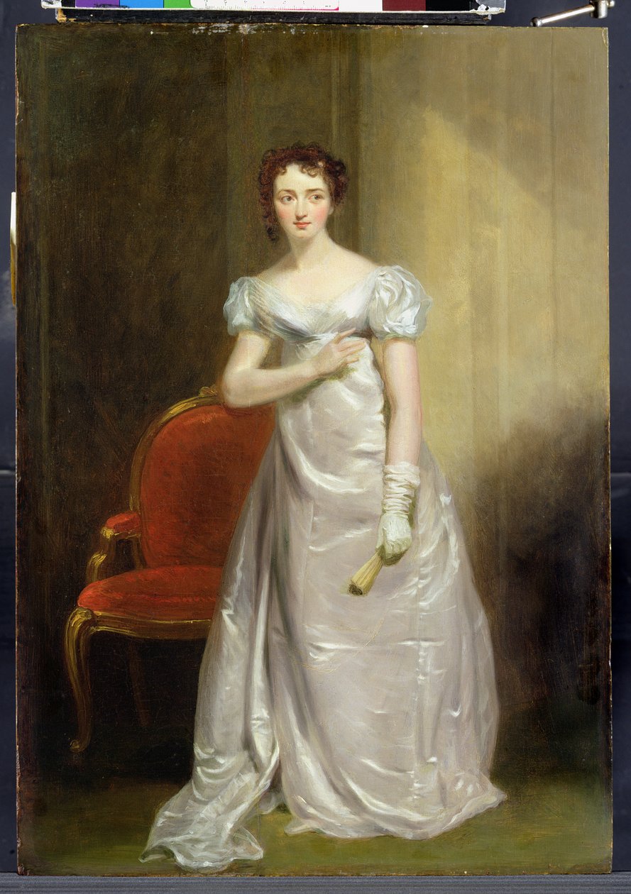 Harriet Smithson (1800-54) som Miss Dorillon, ca. 1822 af George Clint