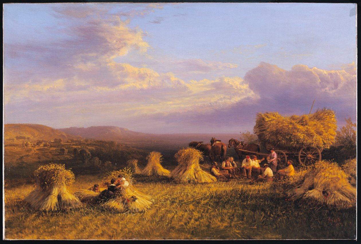 Høstscene, 1876 af George Cole