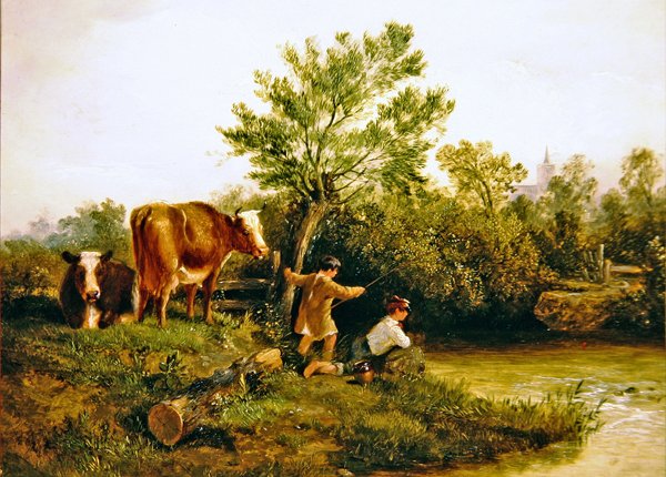 Unge lystfiskere af George Cole
