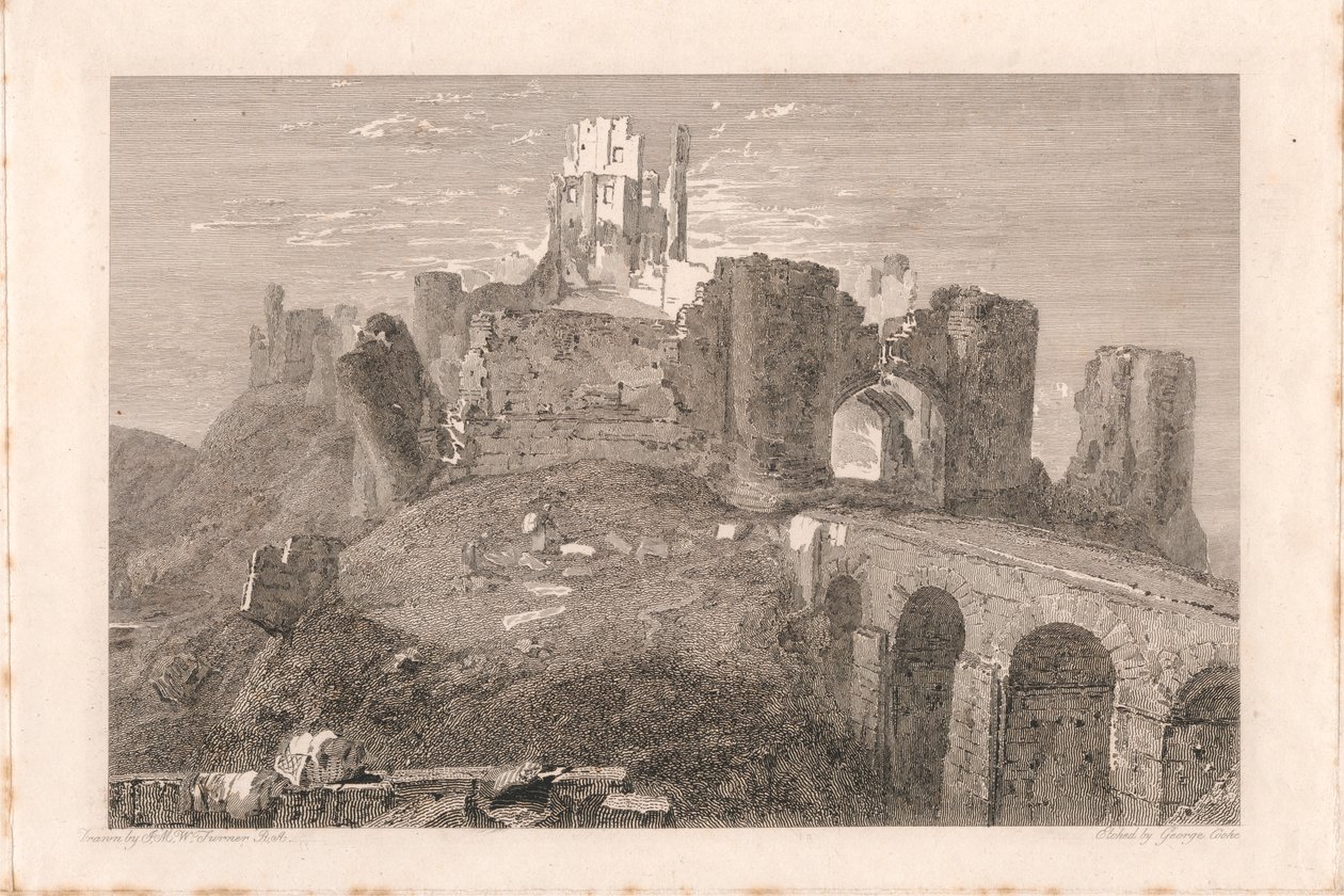 Corfe Castle, Dorsetshire af George Cooke
