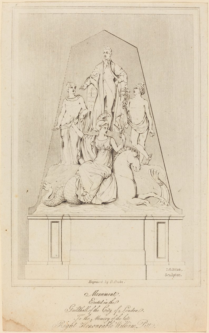 Monument til William Pitt af George Cooke after James George Bubb