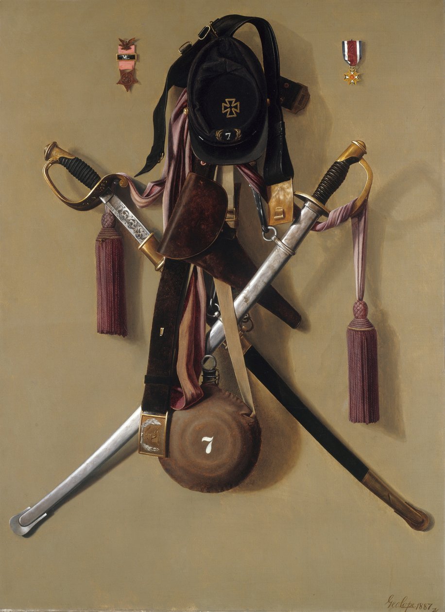 Borgerkrigsregalier af major Levi Gheen McCauley, 1887 af George Cope