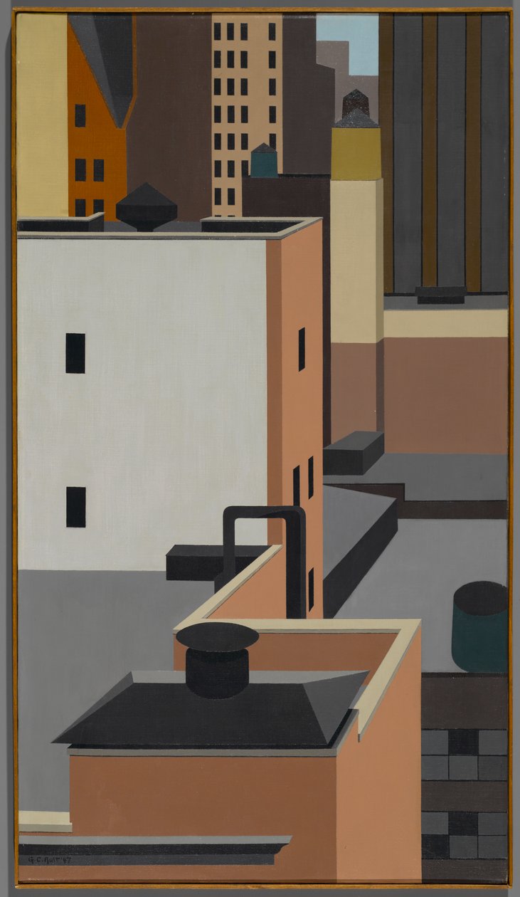 Manhattan mosaik af George Copeland Ault