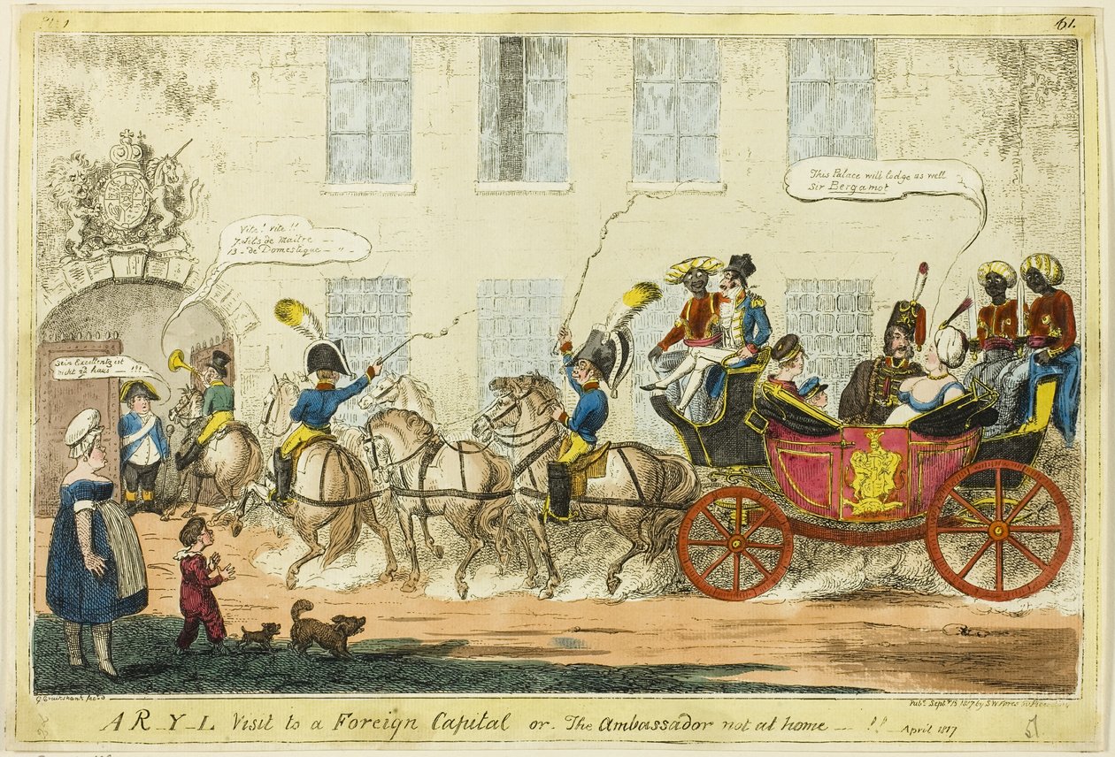 Et R-Y-L-besøg i en udenlandsk hovedstad af George Cruikshank