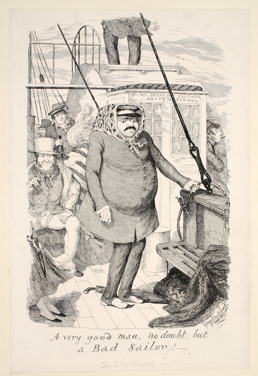 En meget god mand, uden tvivl, men en Bad Sailor!, pub. 1845 af George Cruikshank