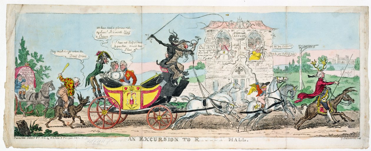 En udflugt til R.... Hall af George Cruikshank