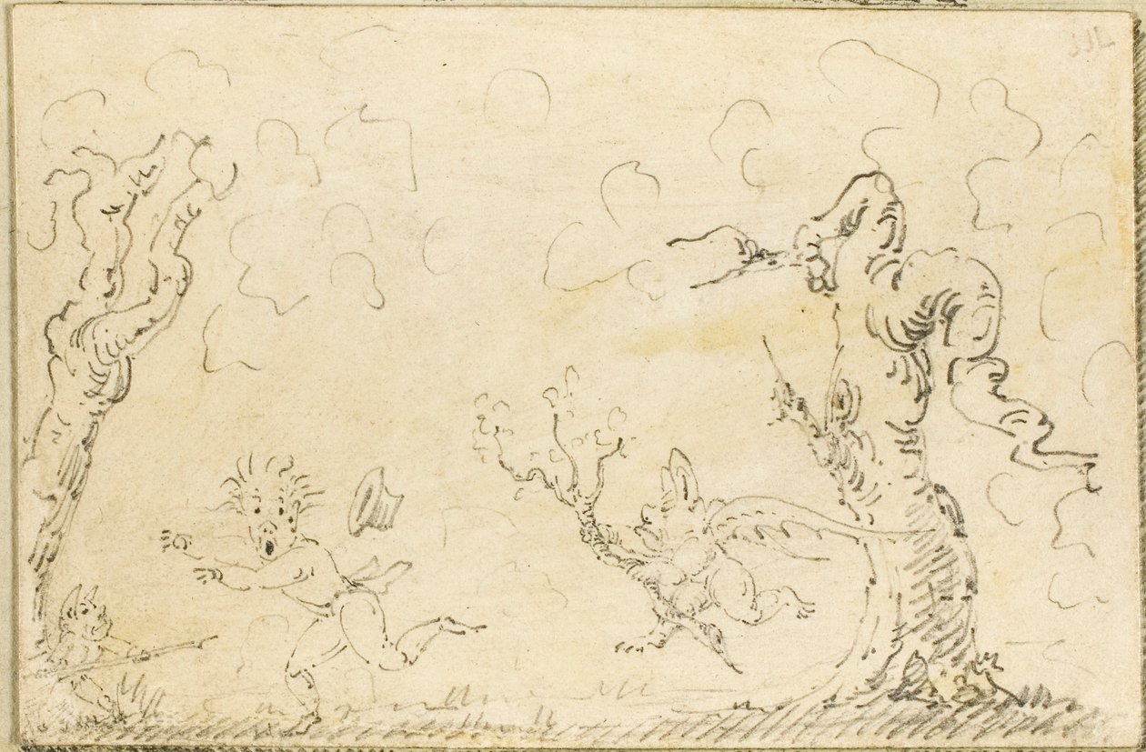 Komisk scene af George Cruikshank