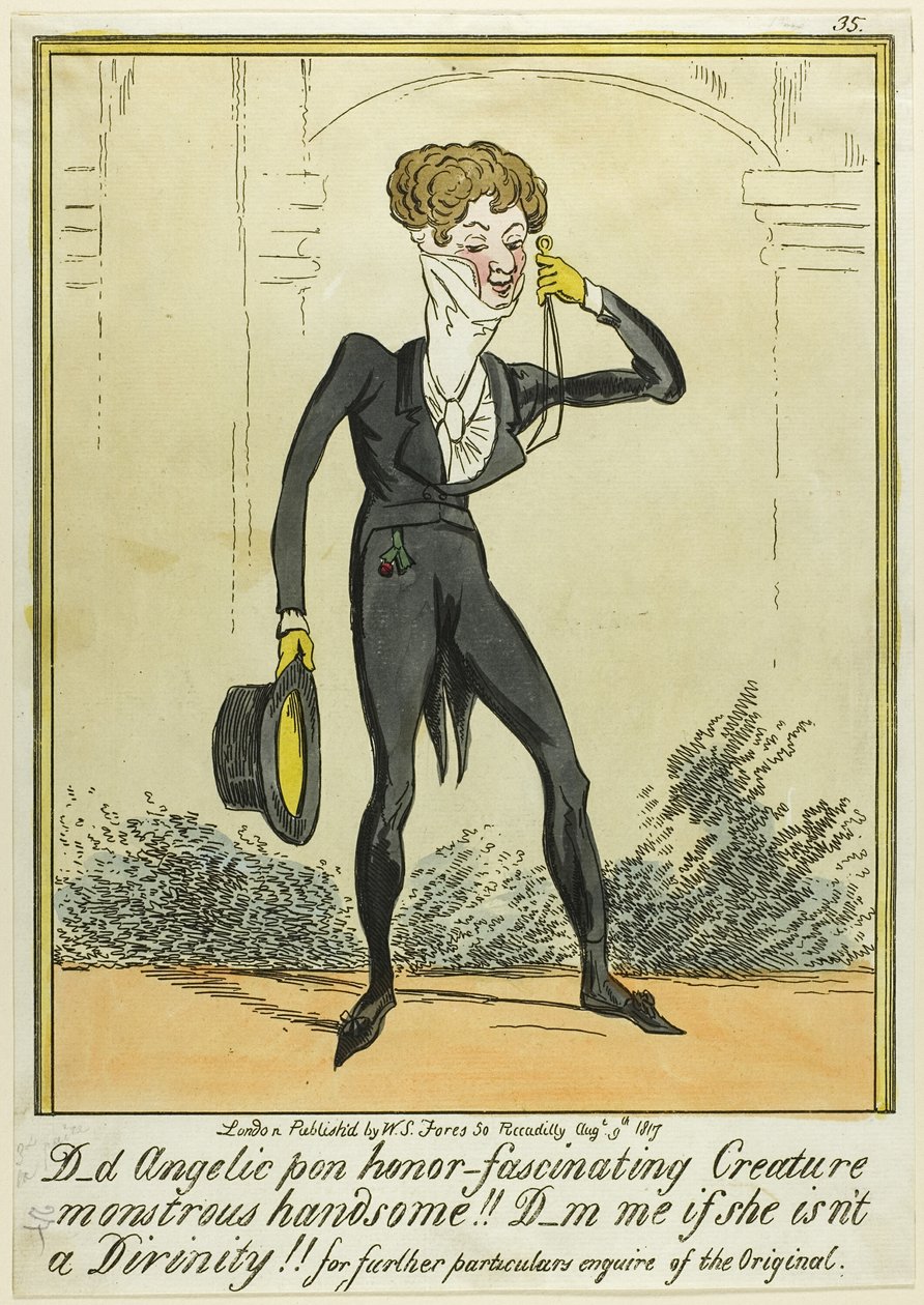 D_d Angelic pon honor-Fascinerende væsen Monstrøs smuk!!! af George Cruikshank