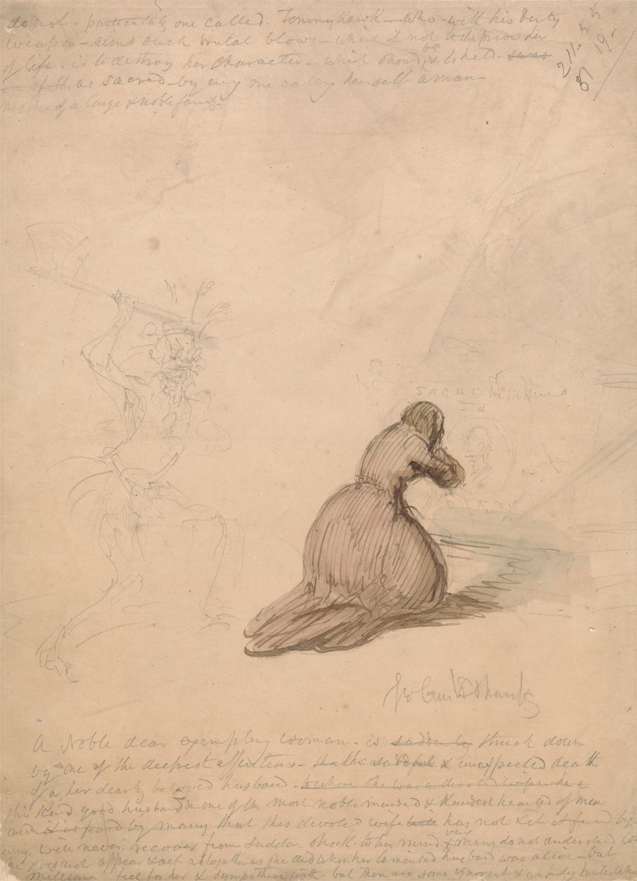 hengiven Hustru af George Cruikshank