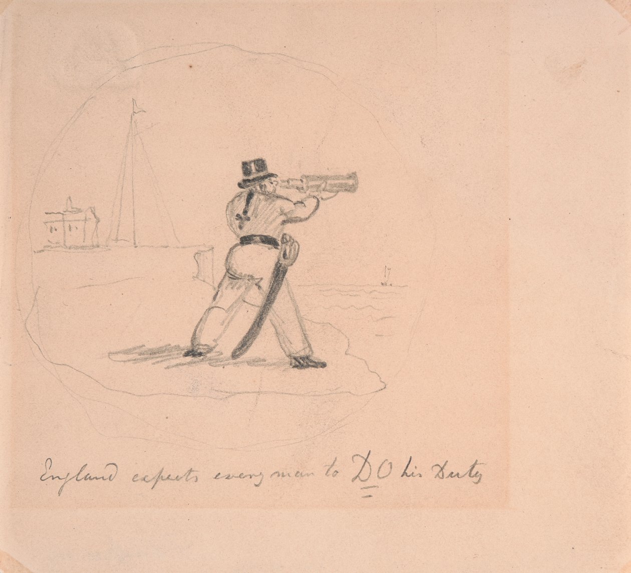 England forventer, at enhver gør sin pligt af George Cruikshank