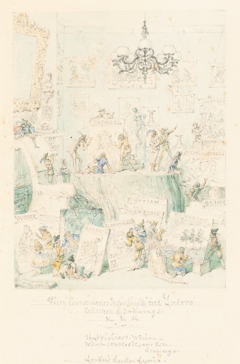 Fairy Connoisseurs inspicerer Mr. Frederick Lockers samling af tegninger af George Cruikshank