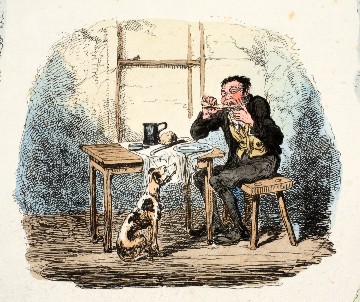 Hope (håndkoloreret gravering) af George Cruikshank