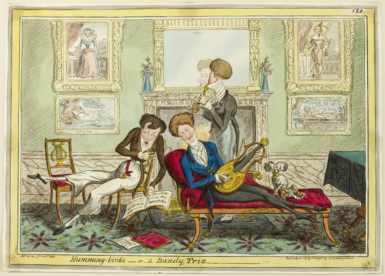 Humming Birds, eller en dandy trio af George Cruikshank