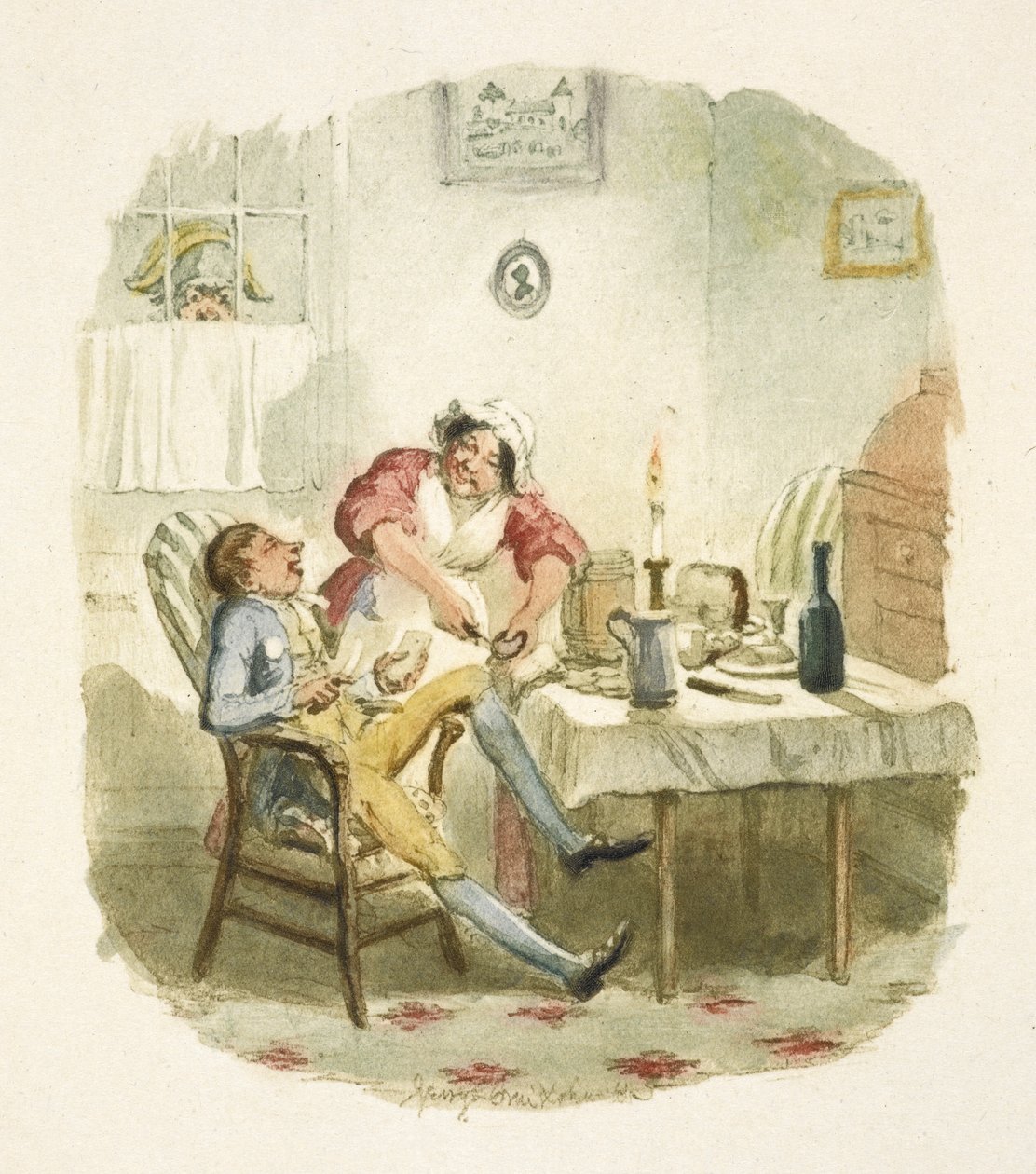 Illustration til "Oliver Twist" af George Cruikshank