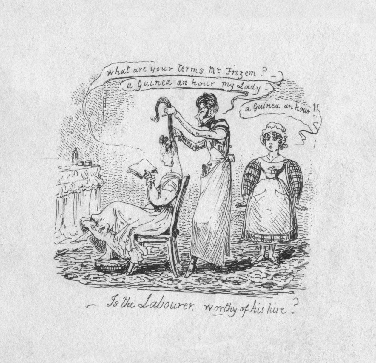 Er arbejderen sin ansættelse værdig, 1829 af George Cruikshank