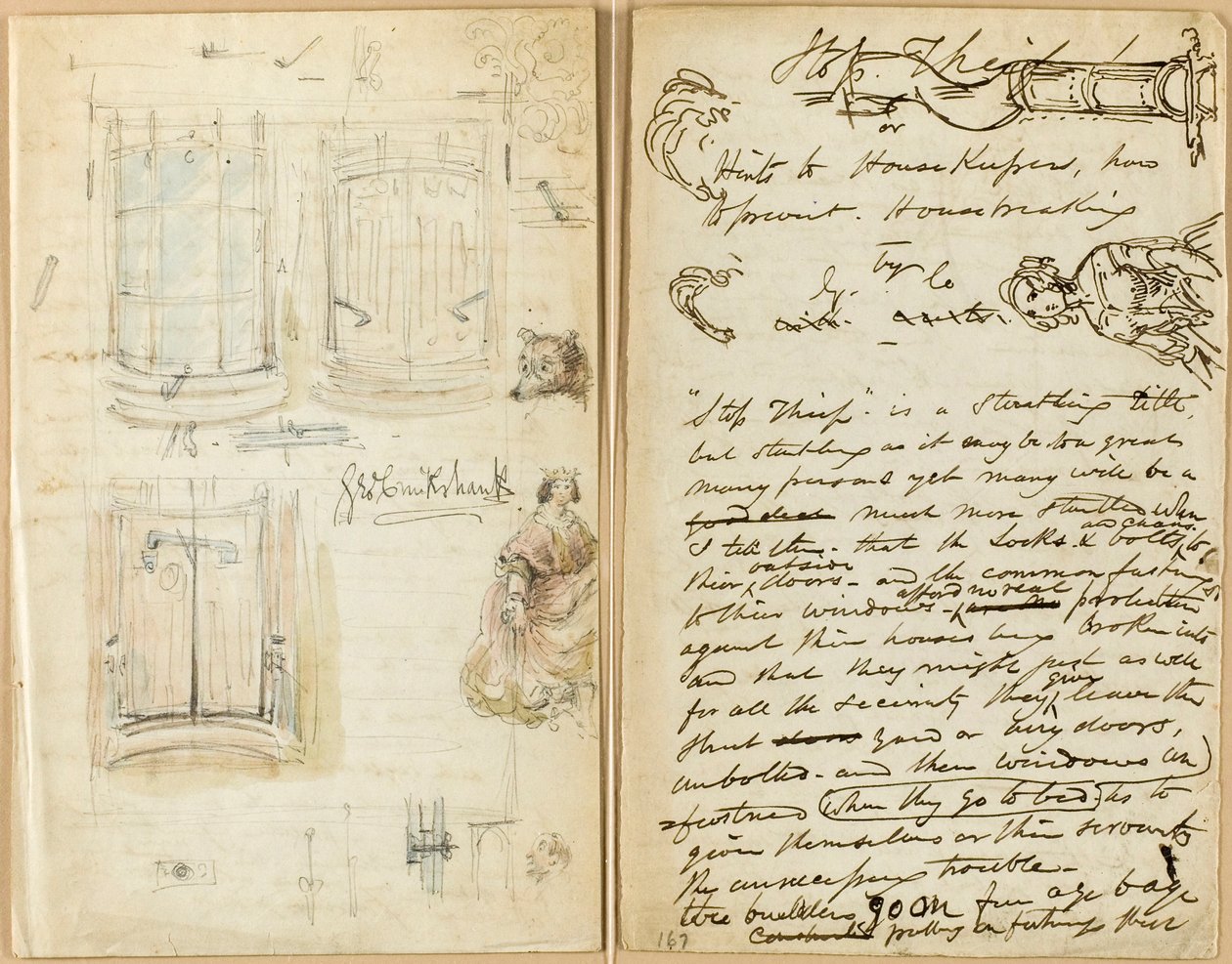 Brev: Stop Tyv af George Cruikshank