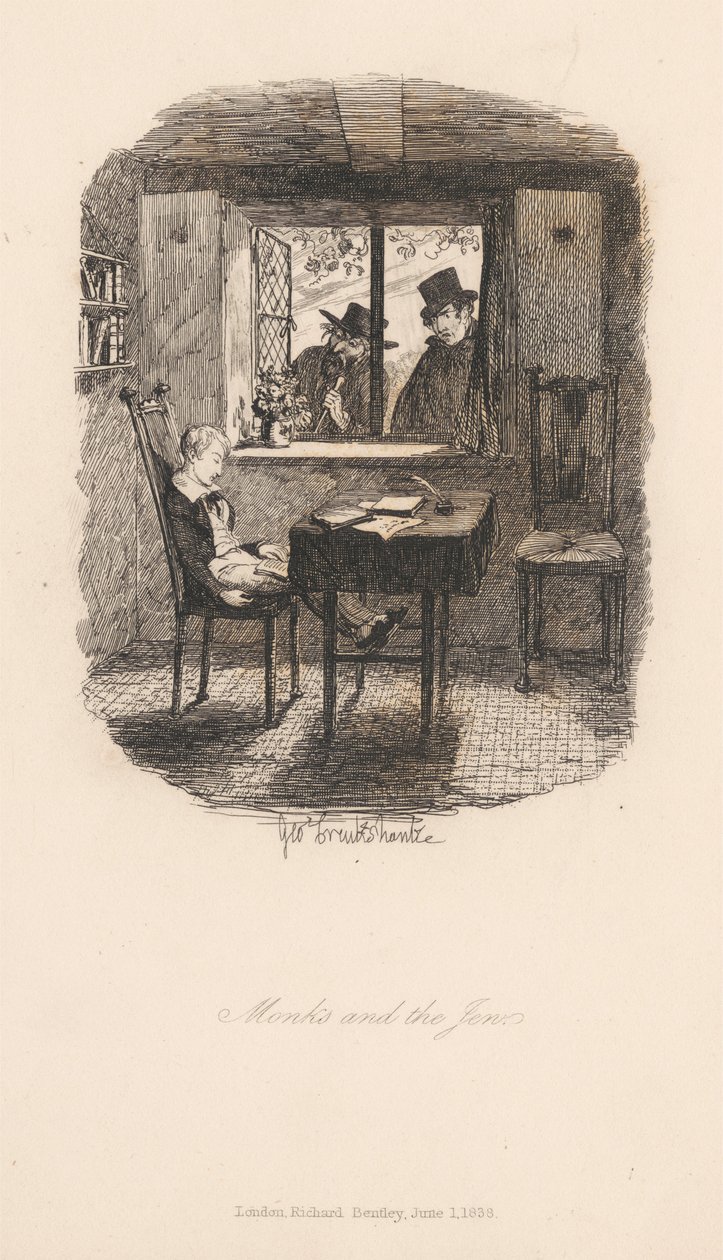 Munke og jøden af George Cruikshank