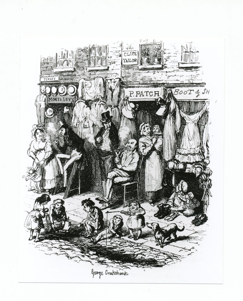 Monmouth Street, ca. 1836 af George Cruikshank