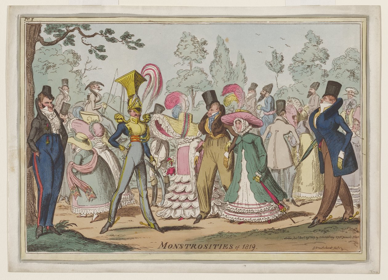 Uhyrlighederne fra 1819 af George Cruikshank