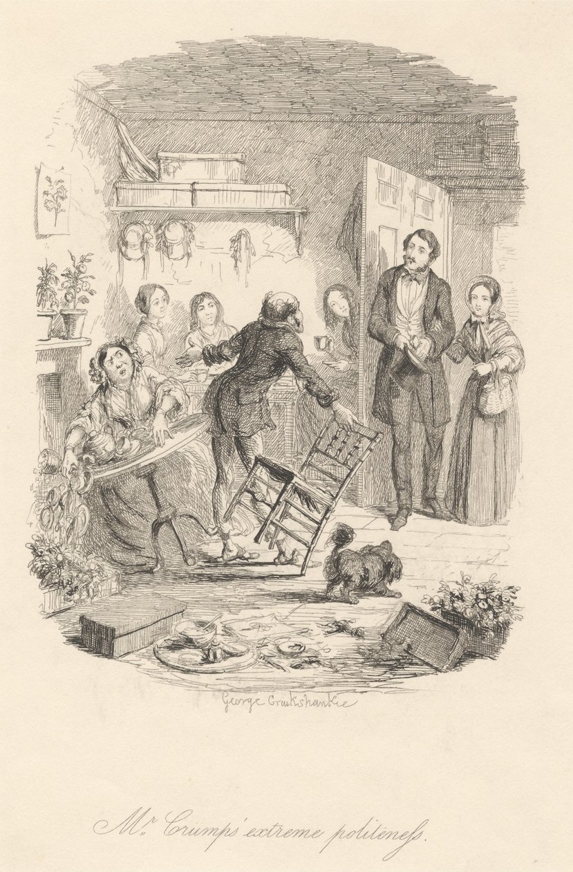 Hr. Crumps ekstreme høflighed af George Cruikshank