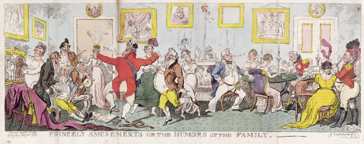 fyrstelige forlystelser eller familiens humor af George Cruikshank