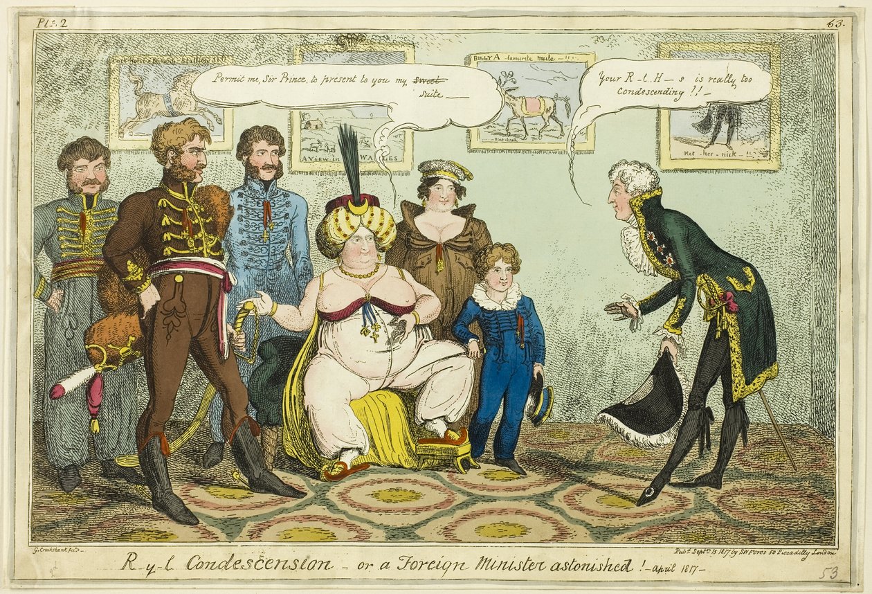 Kongelig nedladenhed af George Cruikshank